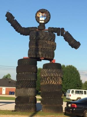 Awesome crazy tireman