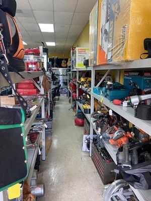 We have shelves and shelves of quality pre-owned and new tools at discount prices!