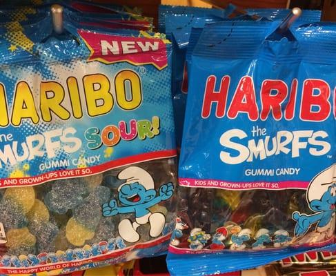 They have lots of candy!! Including smurff gummies!!!