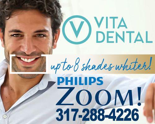 Zoom! teeth whitening in Fishers Indiana 317-288-4226