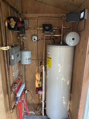 Off Grid Radiant heating system