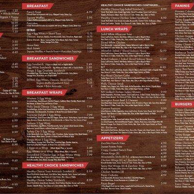 Our menu