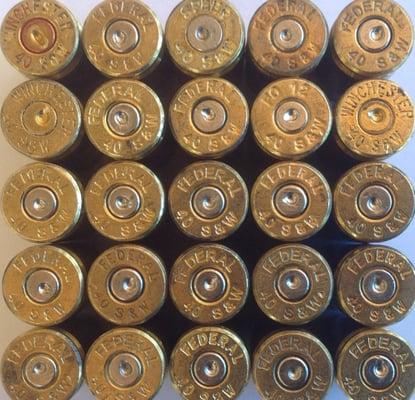 40 S&W Once Fired Reloading Brass