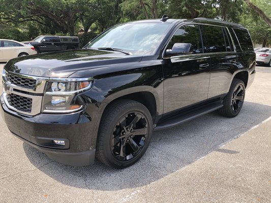 Detail Service: Stage 2 Detail
Vehicle: Chevy Tahoe 
Highlight: Ceramic Hand Wax