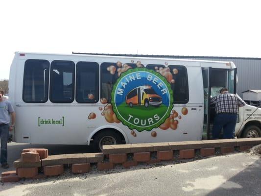 The Maine Beer Tours bus.