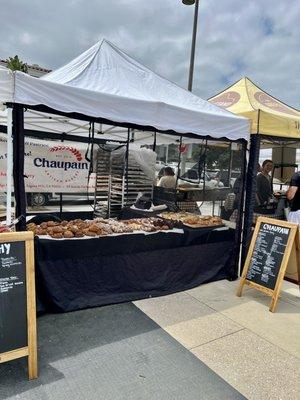 Delicious croissants booth