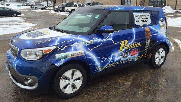 Premier Subaru loved this full vehicle wrap that we did for them.