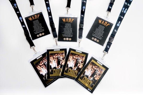 #MadeBySobe lanyards made for every fan at Dwade's final regular home season game!