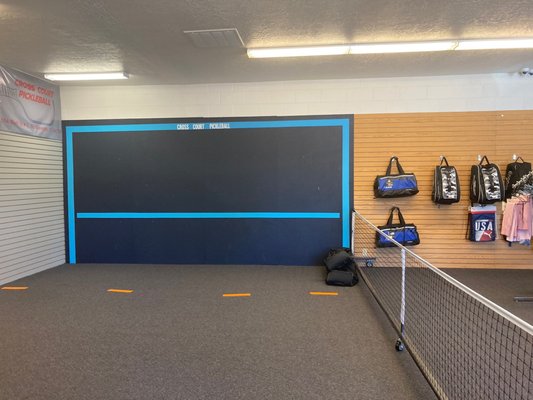 Practice pickleball wall