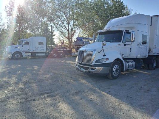 A couple of our company trucks