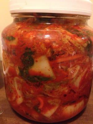 The prized kimchi!!