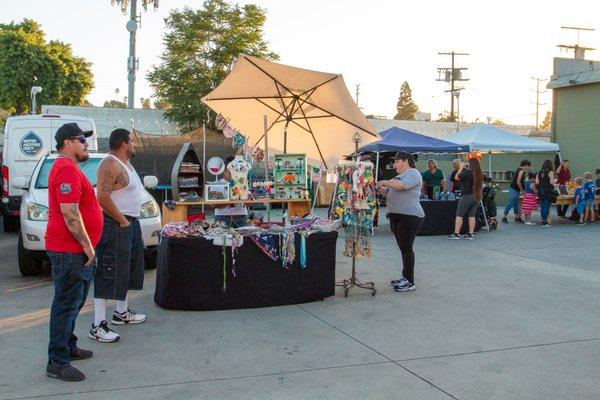 The Frogtown Artwalk features art both inside and outside throughout the area