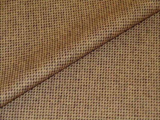 This was the Ralph Lauren fabric she was provided for the shades. Content: 50% Wool, 40% Poly, 5% Acrylic, 5% Viscose Chandler blamed fabric