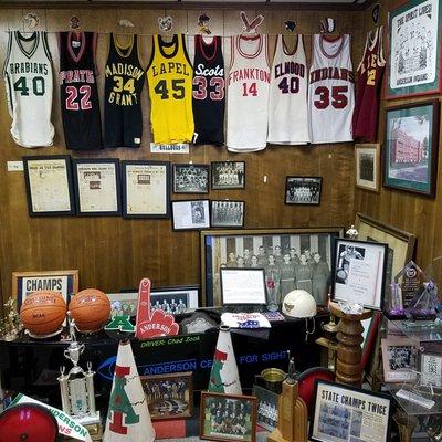 high school memorabilia and jerseys