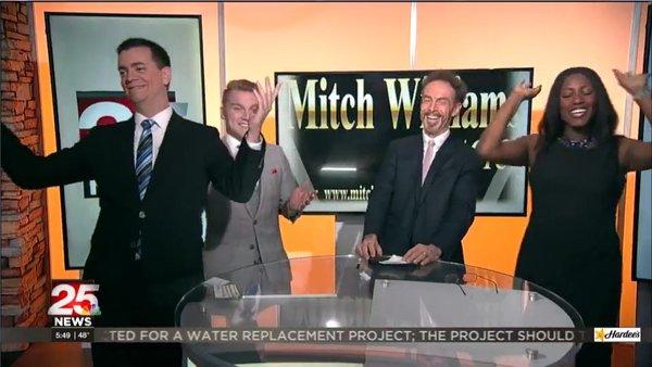 Mitch wows the 25 News Today team!