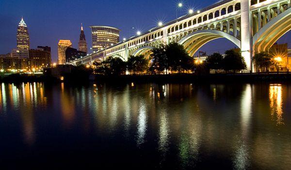 Our lovely city at night. Probably one of my favorite pics of Cleveland... well... aside from the NBA Championship parade of course :-)