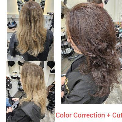 Color Correction + Hair cut