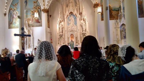 First weekly Latin Mass in the Diocese of Nashville for over 40 years. It was packed!