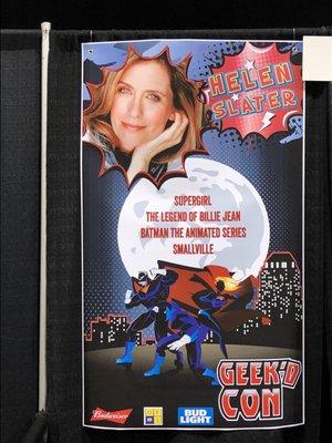 8/17/18. Friday night. 4th Annual Geek'd Con. Day one of three day weekend pop culture event. Helen Slater! The Legend of Billie Jean!!