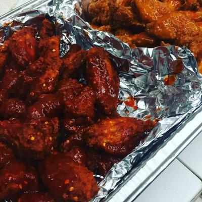 Diablo extreme hot and mild wings!