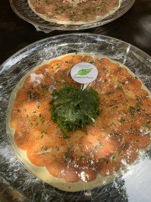 Carpaccio de salmon