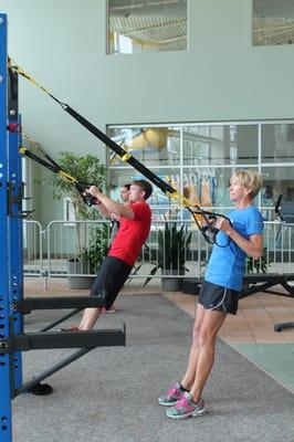 TRX Suspension Training in the Personal Training Studio.