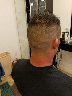 Men's fade.