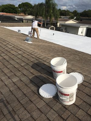 Water-proofing sealing available for roofs