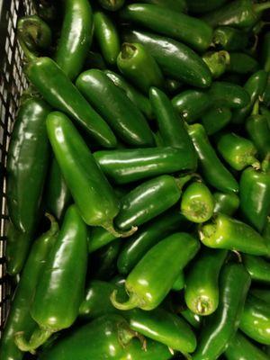 we have jalapeños, and more pepeers