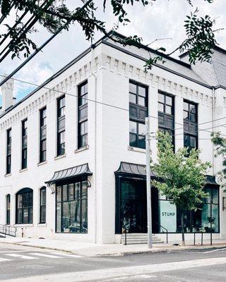 Exterior of shop at 40th and Ludlow