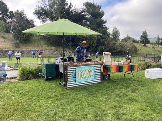 Taco Cart Catering for golf tournaments and golf fundraisers