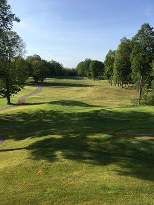 First hole view from deck