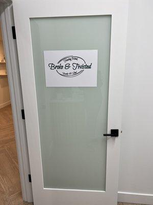 Logo/ sign on office door