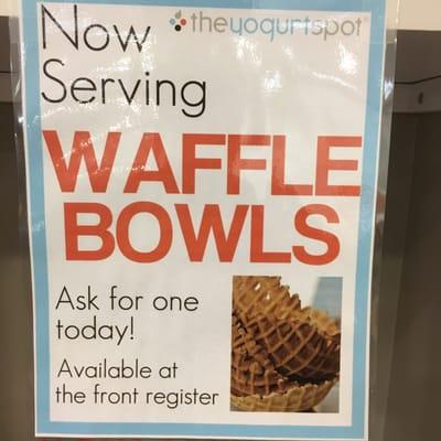 Now serving waffle bowls