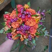 Beautiful Sun Kissed Handheld Bouquet. Perfect for Prom