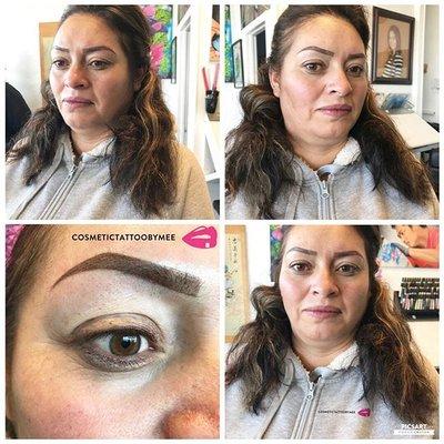 ombre shading for a make up look