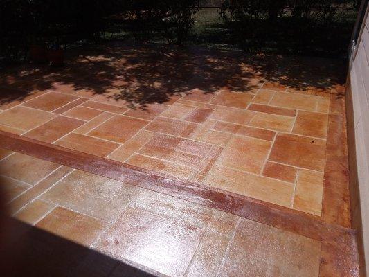 Garza's floor refinishing. Patio