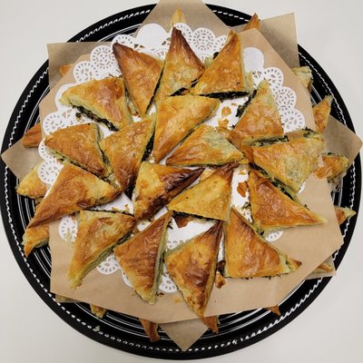 Catered Spinach & Feta Cheese Spanakopita Platter
 (Vegetarian / Appetizer)