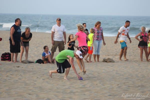 Ball Carry Races at the Ocean City Family Olympics