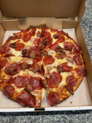 Pepperoni sausage extra cheese