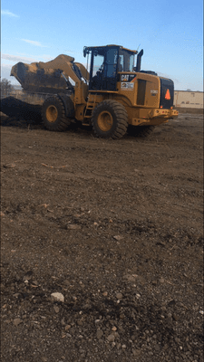 Loading gravel