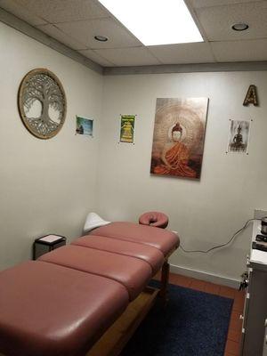 A serene room where massages are performed.