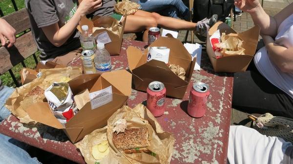 delicious boxed lunch for our company community service day