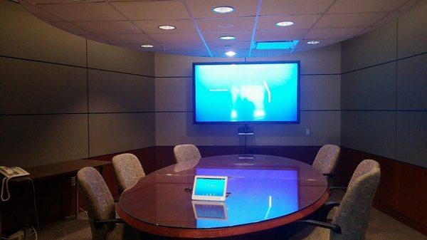 AV Board Room - AV conference room with Cisco Video conference system  and Crestron