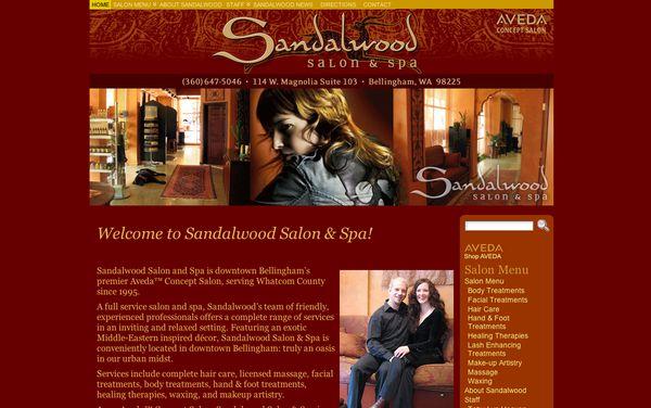 Salon Website. Sandalwood Salon and Spa, Bellingham Washington. http://sandalwoodsalonandspa.com/