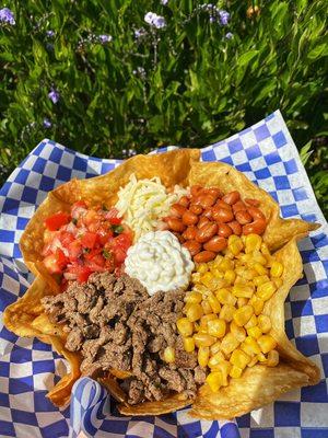 Grilled Steak Bowl In A Tostada Shell!