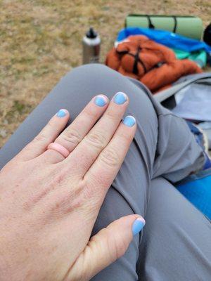 Yes, I went camping after my manicure