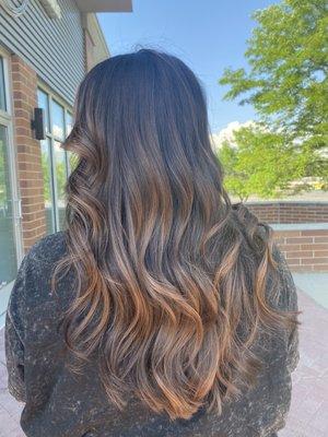 Brown balayage