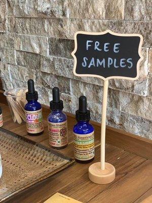 We have free samples available every day in store!