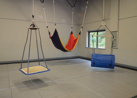 Swings in the large gym.